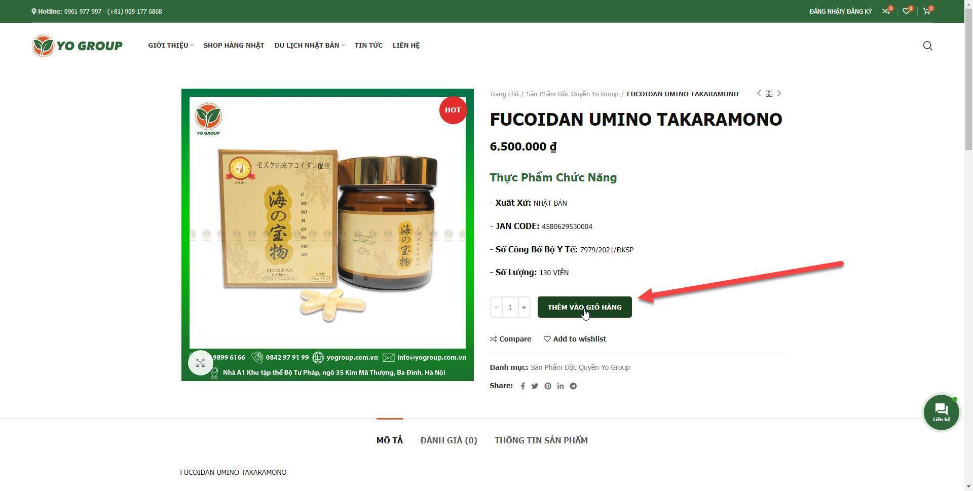 huong dan dat hang online tai yo group 03