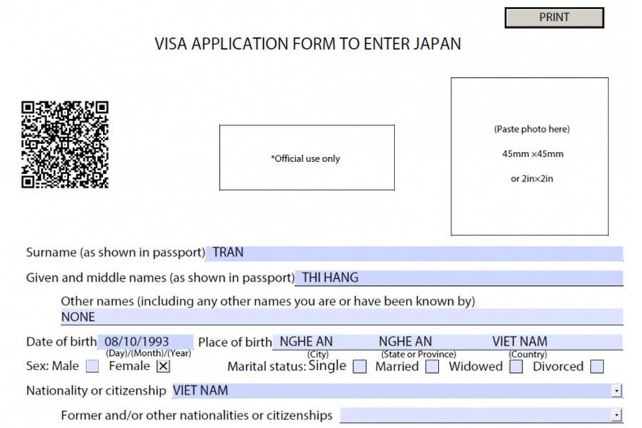 Cách khai form visa Nhật Bản năm 2022 chuẩn nhất