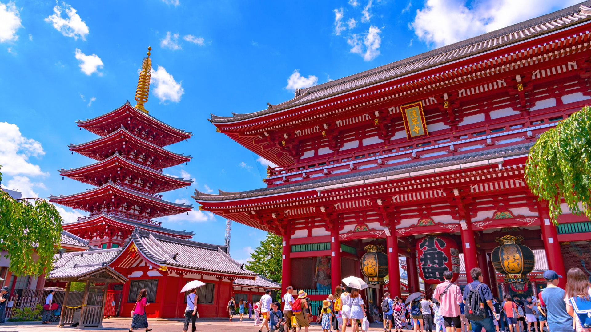 tour du lich nhat ban chua asakusa